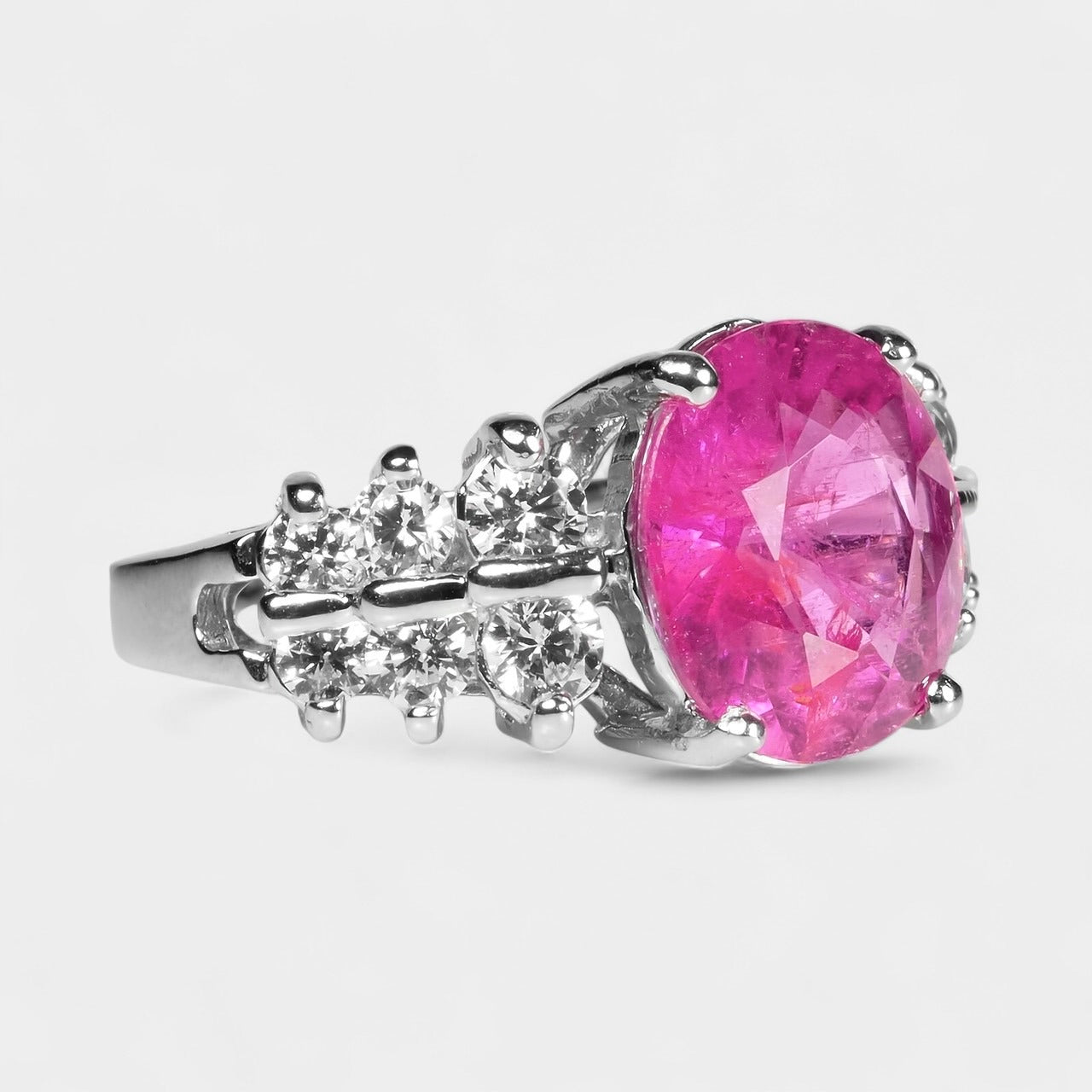 Pink Rubellite Tourmaline 925 Sterling Silver Ring