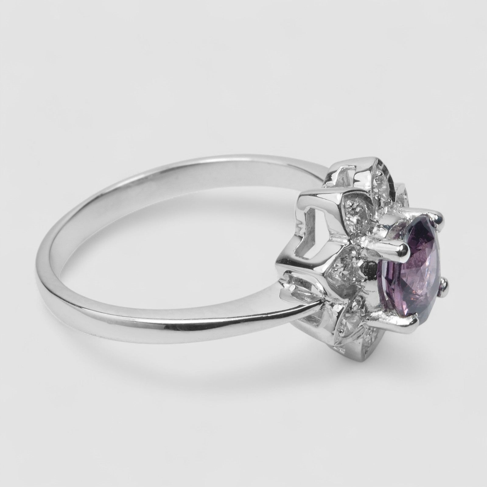 Purple Spinel 925 Sterling Silver Ring