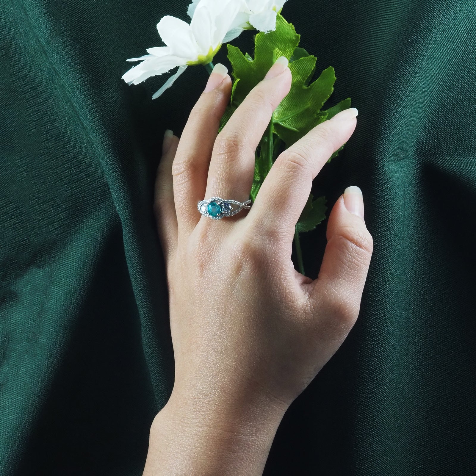 Apatite 925 Sterling Silver Ring