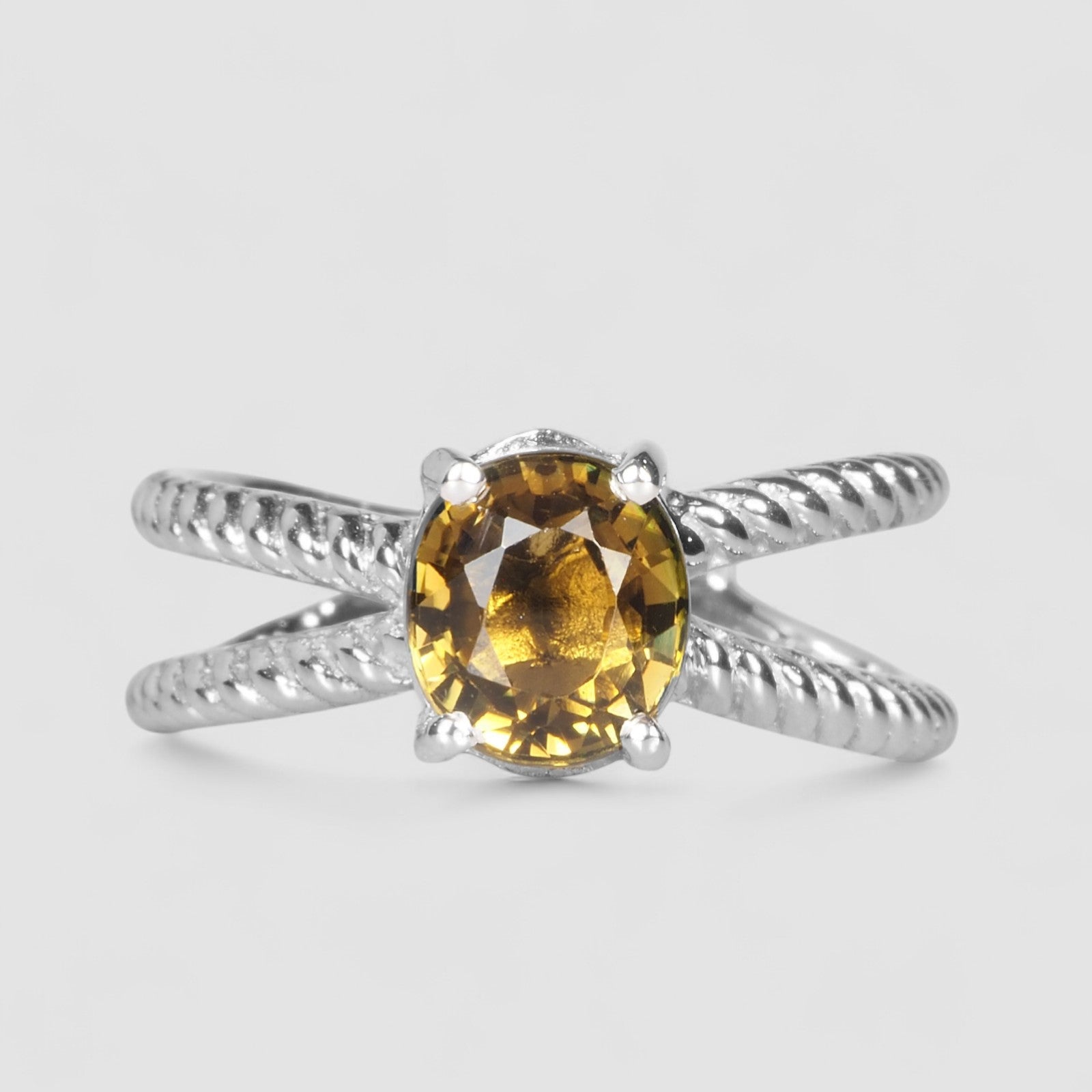 Green Tourmaline 925 Sterling Silver Ring