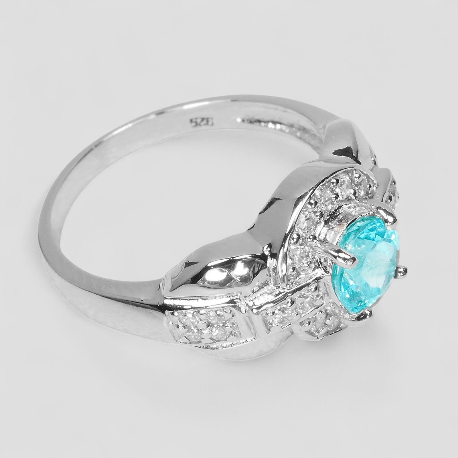 Blue Apatite 925 Sterling Silver Ring