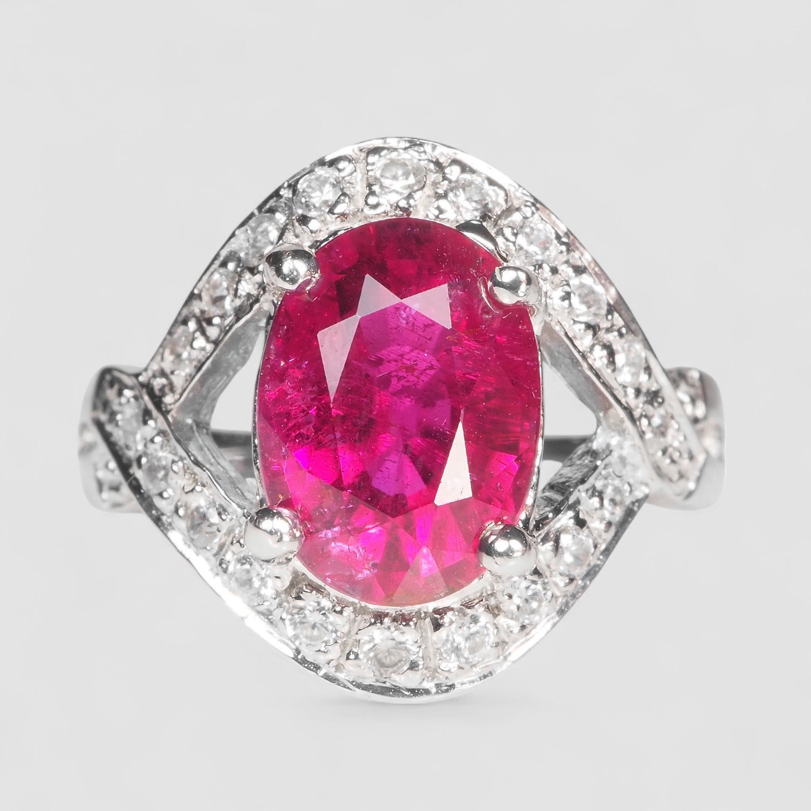 PINK RUBELLITE TOURMALINE 925 STERLING SILVER HANDMADE RING