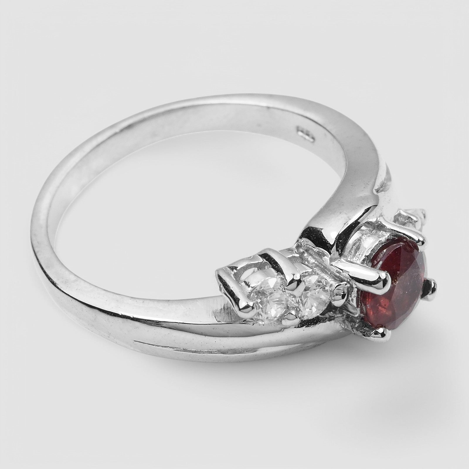 Red Spinel 925 Sterling Silver Ring, Natural Gemstone, Everyday