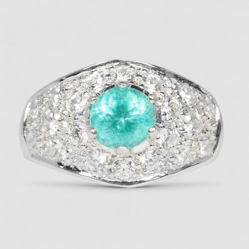Blue Apatite 925 Sterling Silver Ring