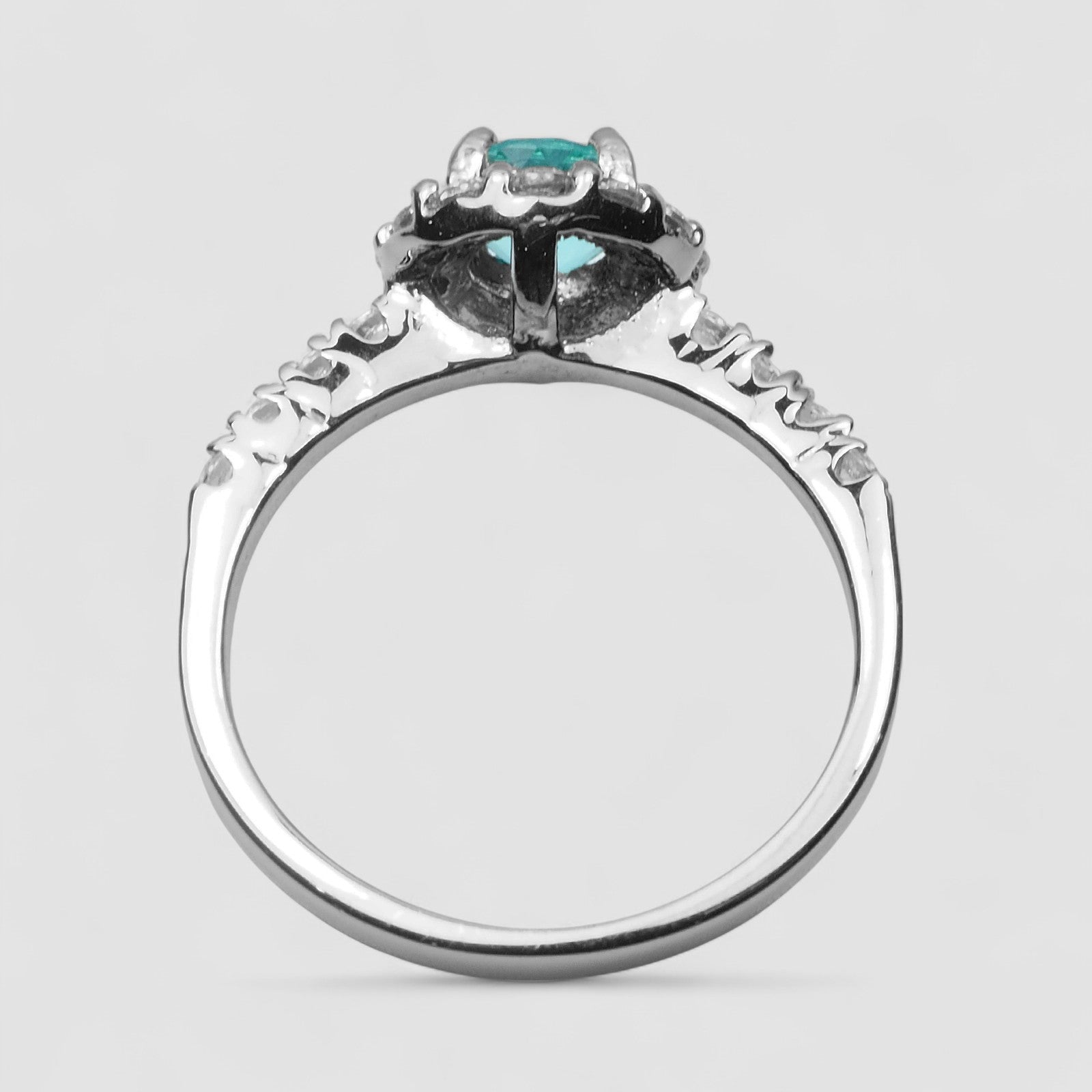Neon Blue Apatite 925 Sterling Silver Ring