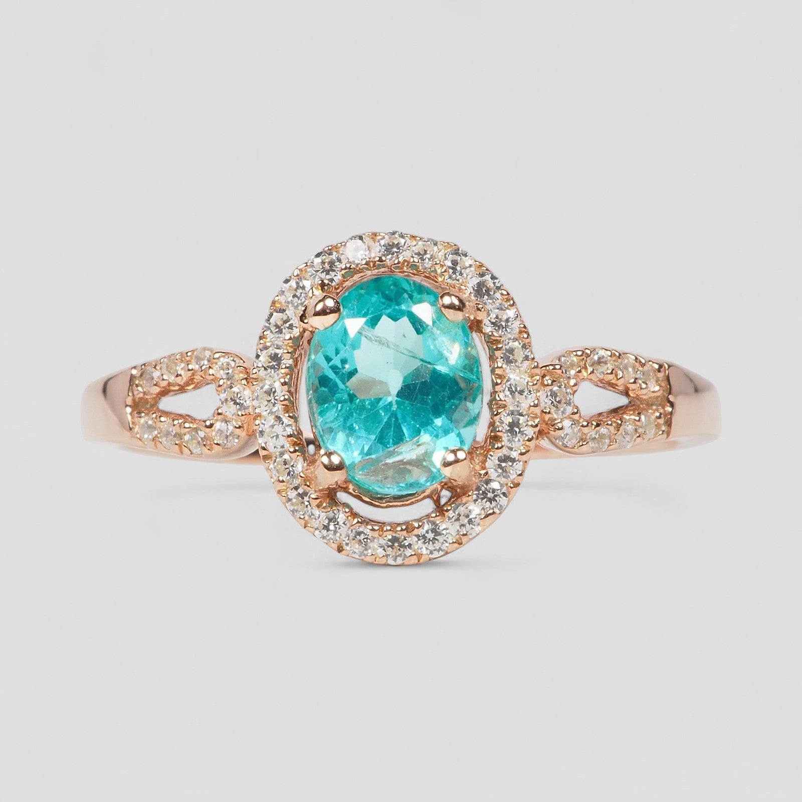 Neon Blue Apatite 925 Sterling Silver Ring