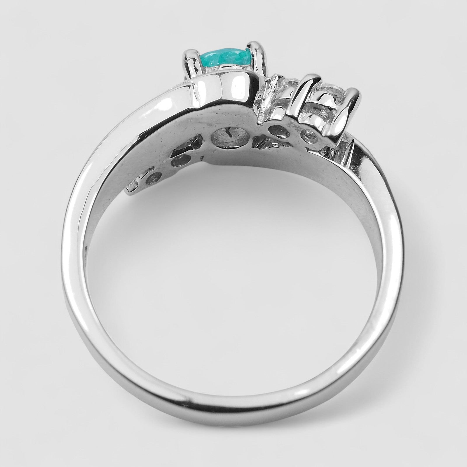 Neon Blue Apatite 925 Sterling Silver Ring