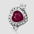 Red Ruby 925 Sterling Silver Ring