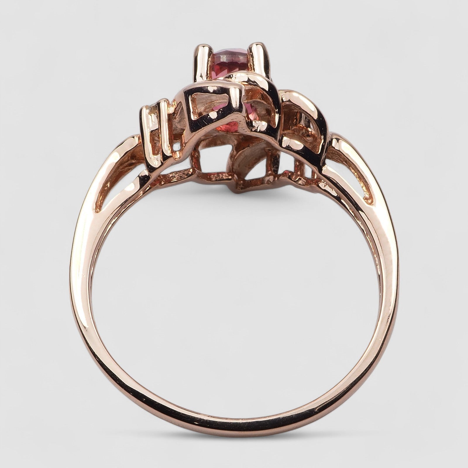 Pink Tourmaline 925 Sterling Silver Ring