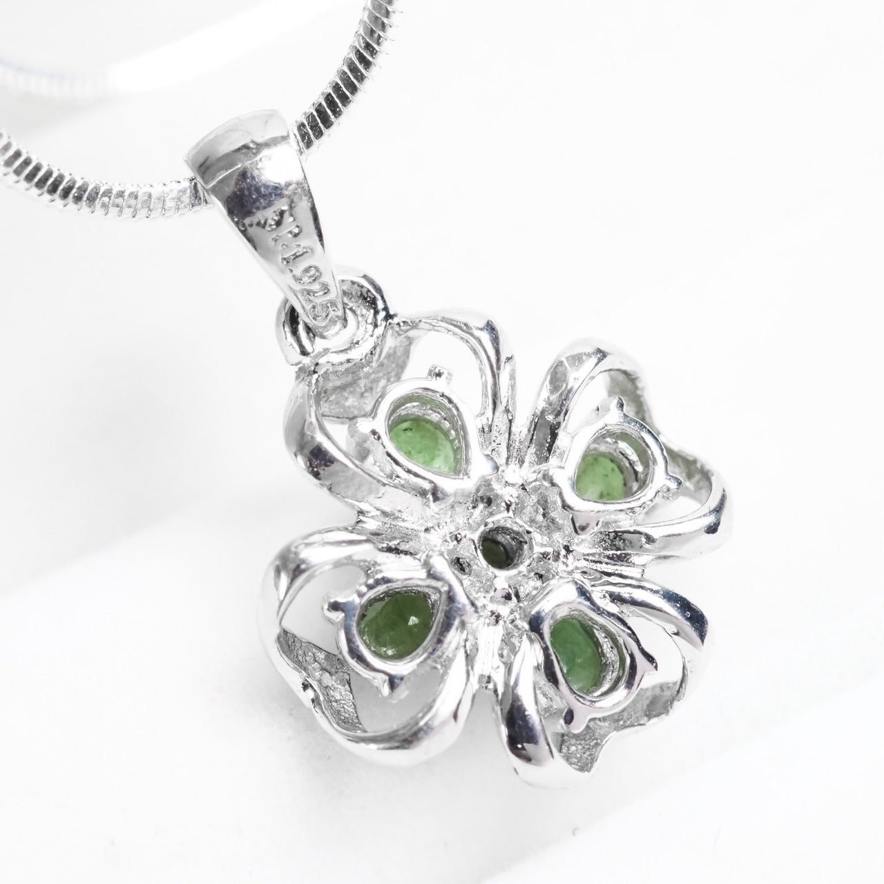 Green Emerald 925 Sterling Silver Pendants, Natural Gemstone, Everyday