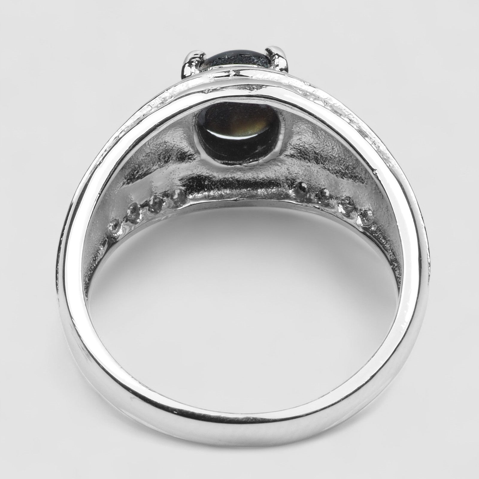 Dazzling Black Star Sapphire Ring