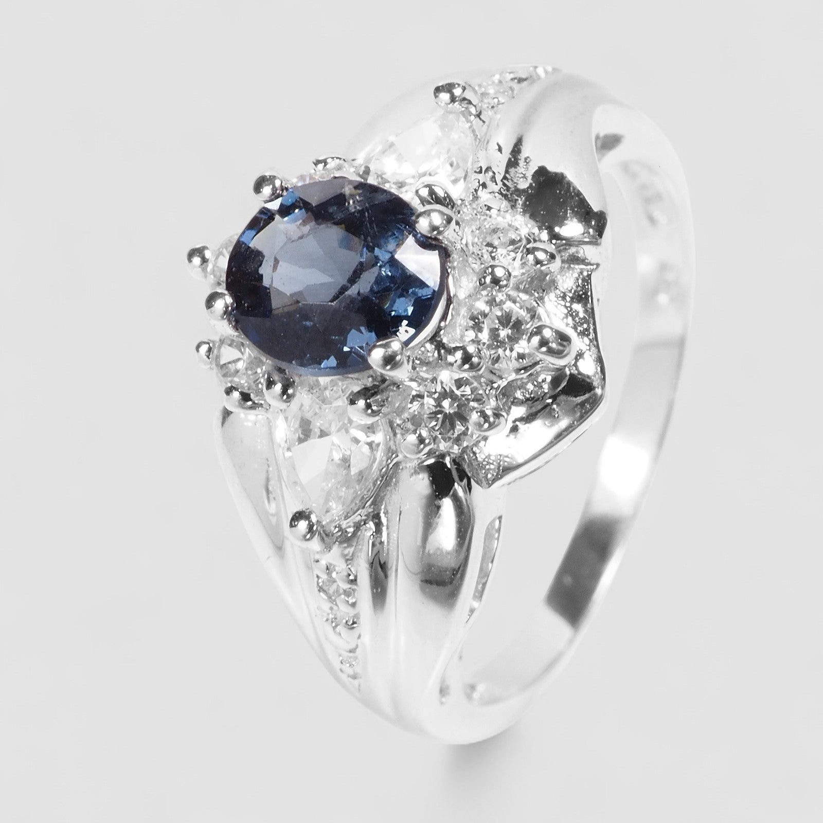 Gray Spinel 925 Sterling Silver Ring