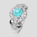 Blue Apatite 925 Sterling Silver Ring