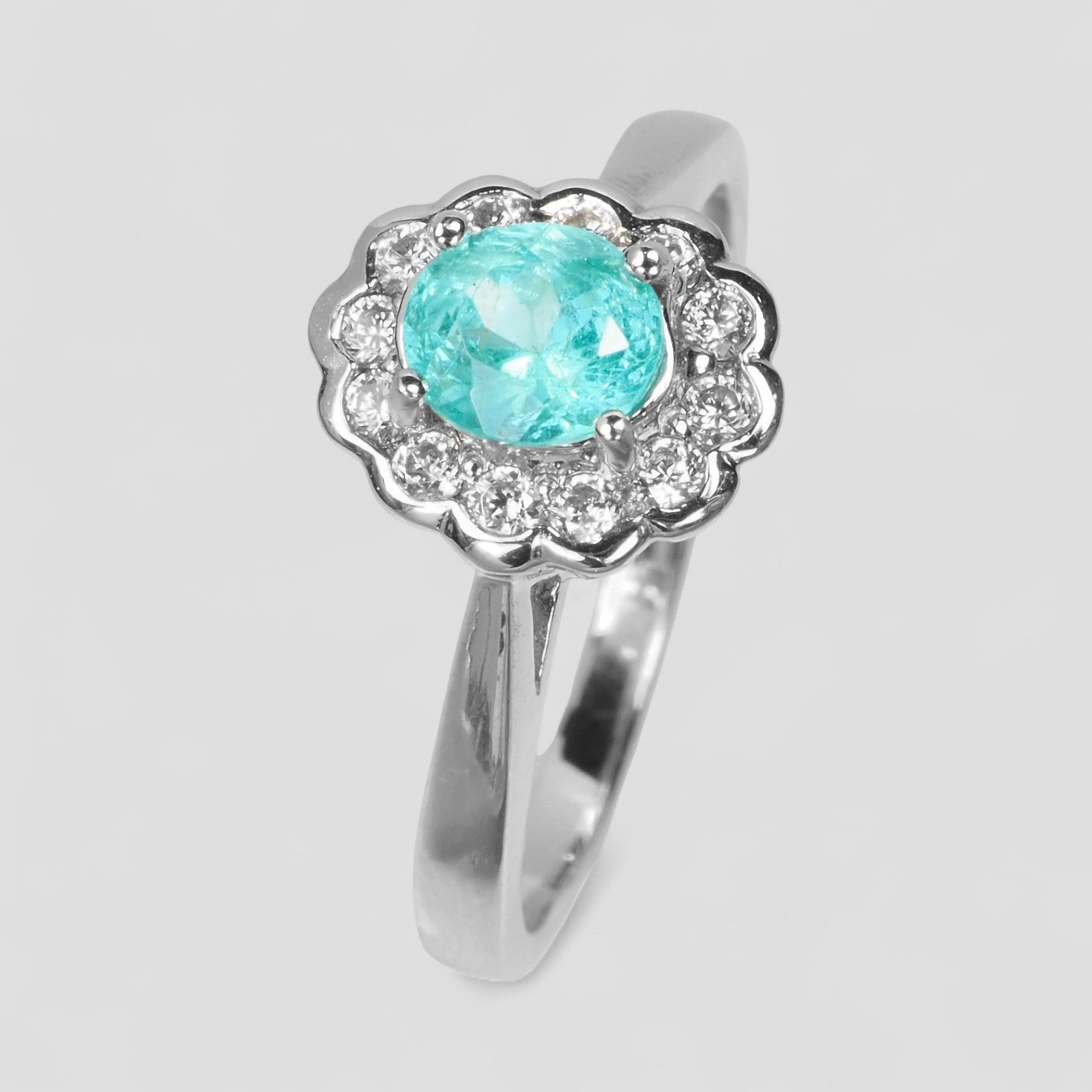 Paraiba Tourmaline 925 Sterling Silver Ring