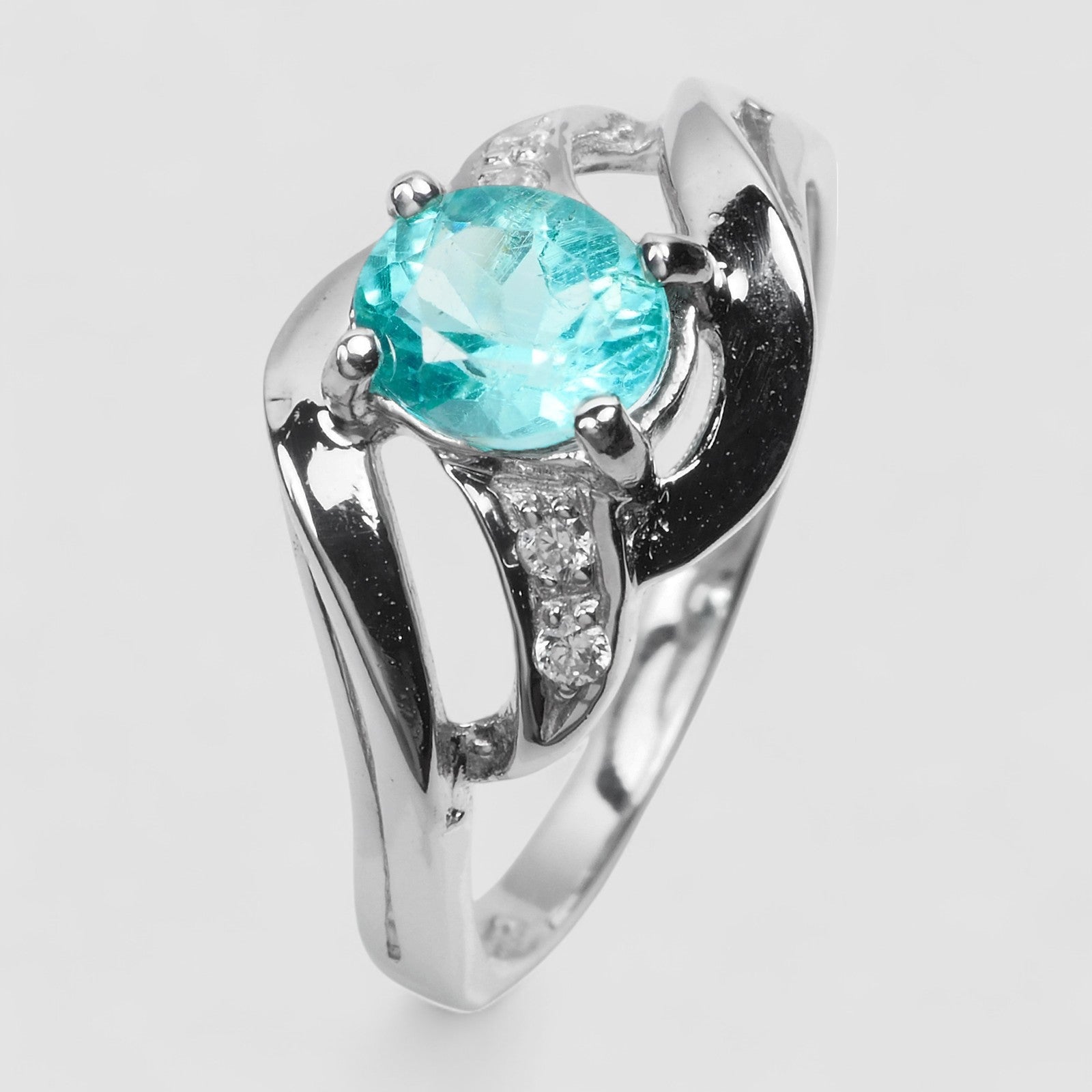 Blue Paraiba Tourmaline 925 Sterling Silver Ring