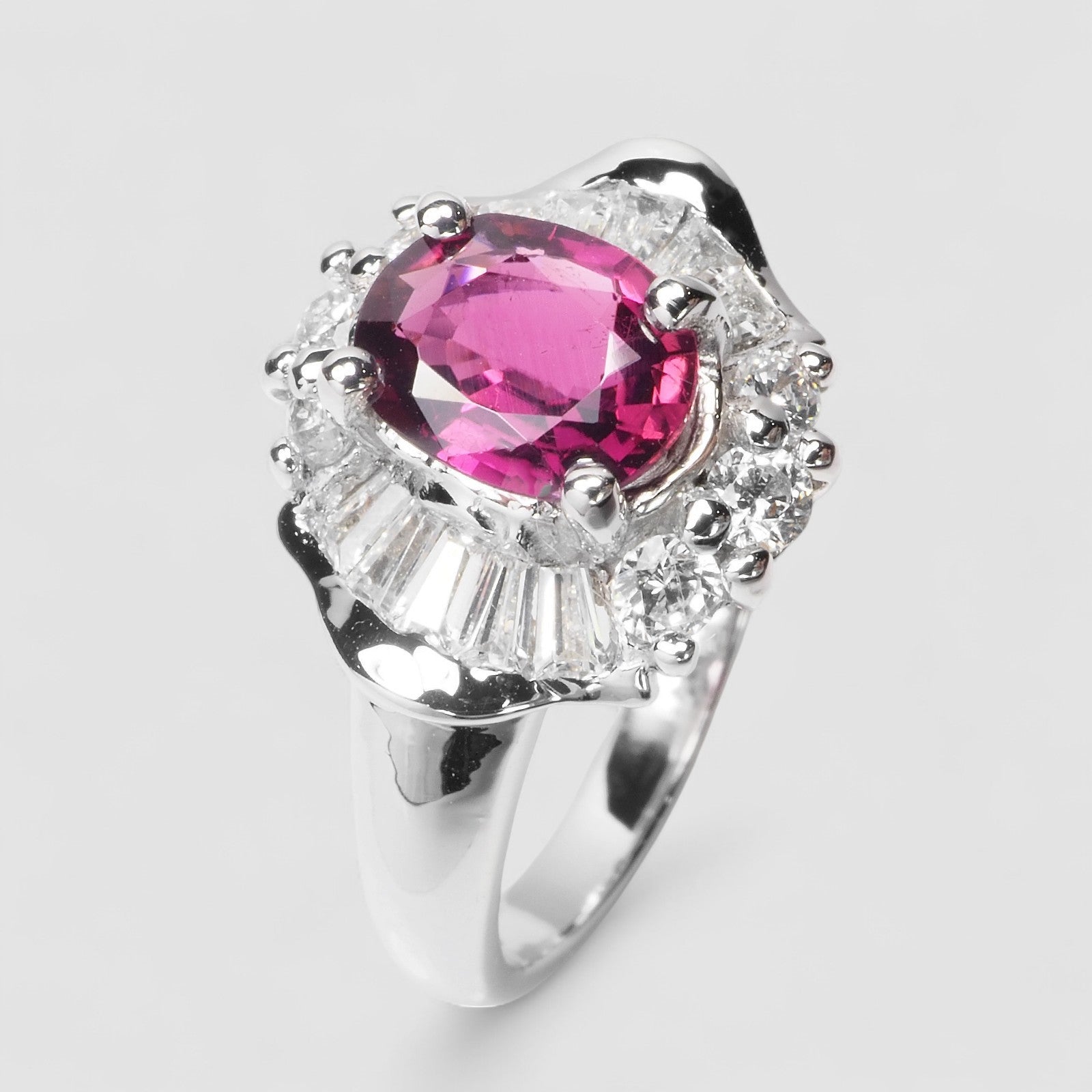 Pink Tourmaline 925 Sterling Silver Ring