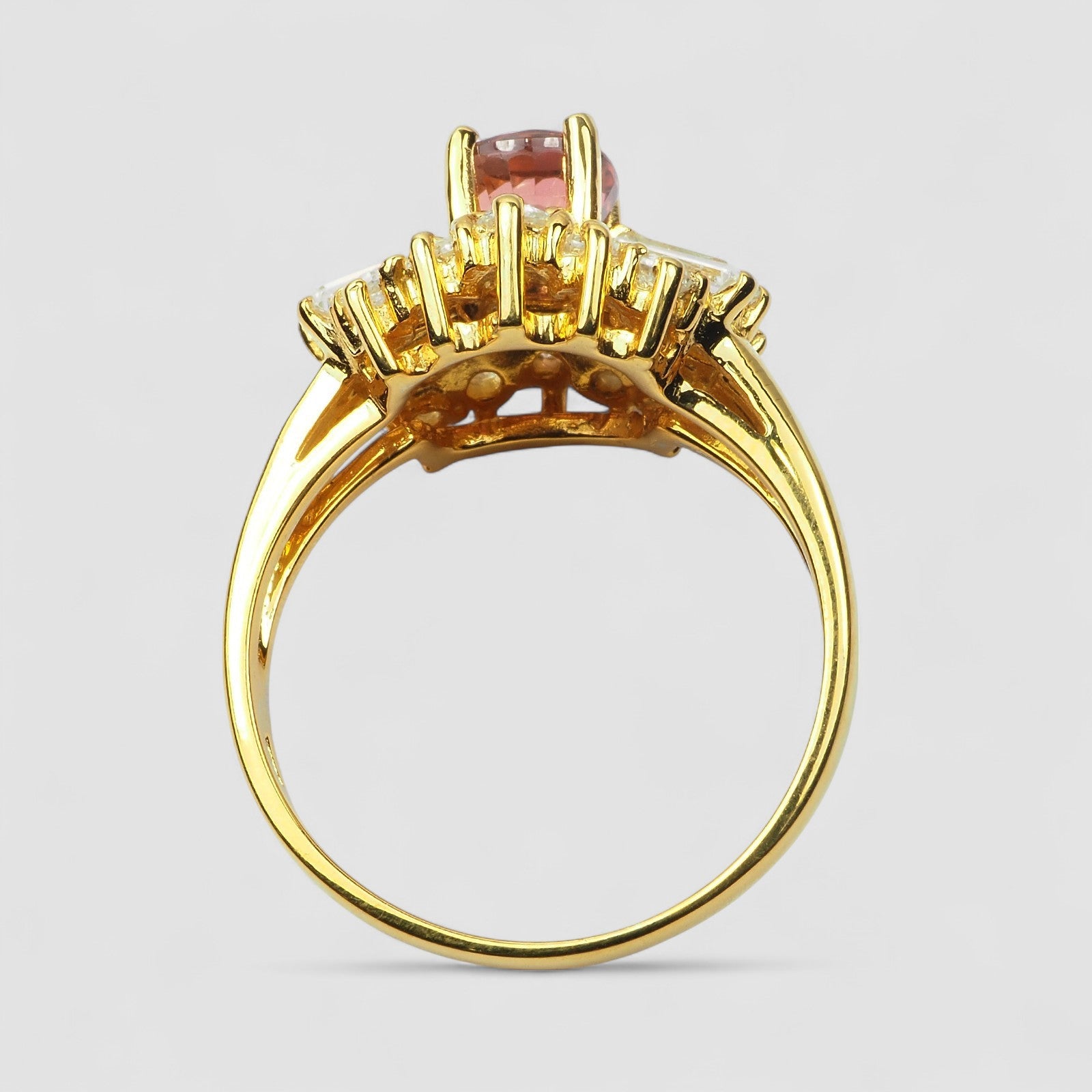 Pink Tourmaline 925 Sterling Silver Ring