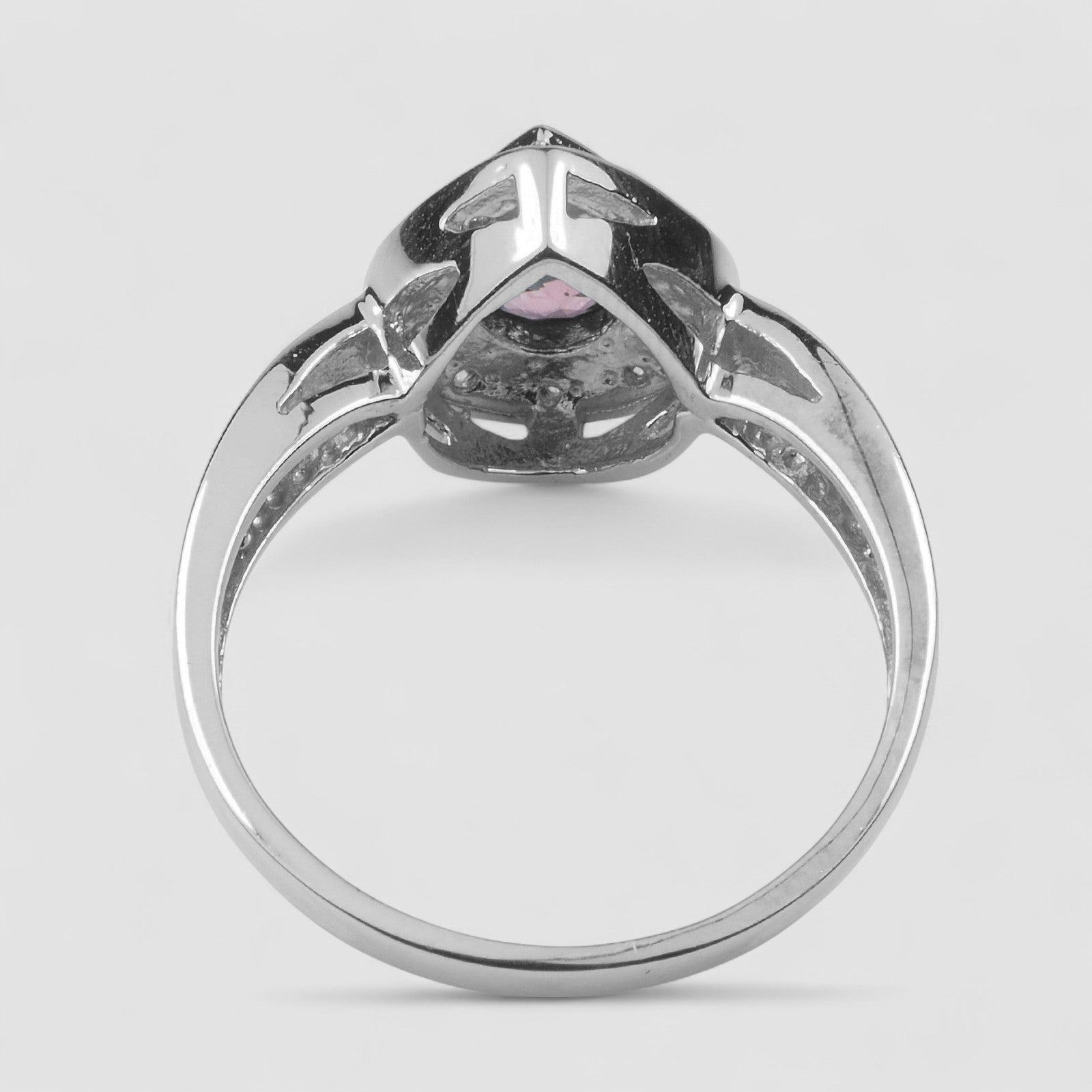 Pink Rhodolite Garnet 925 Sterling Silver Ring