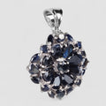 Blue Sapphire 925 Sterling Silver Pendants, Natural Gemstone, Everyday