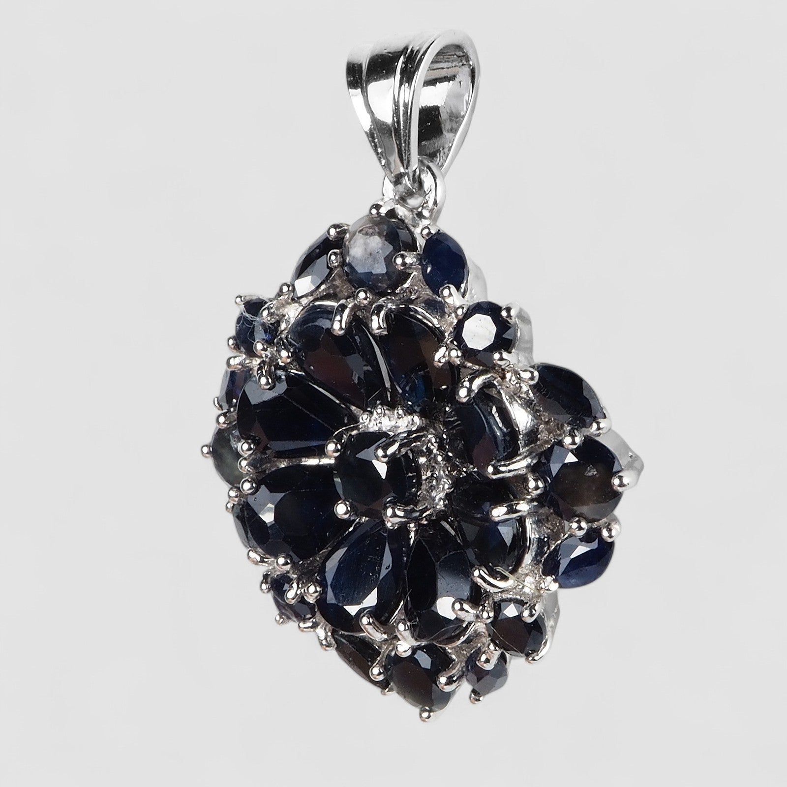 Blue Sapphire 925 Sterling Silver Pendants, Natural Gemstone, Everyday