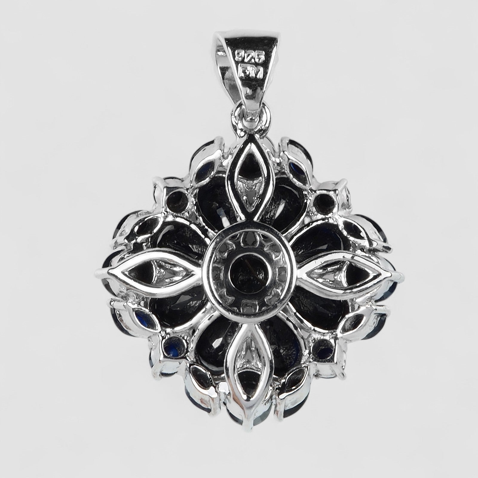 Blue Sapphire 925 Sterling Silver Pendants, Natural Gemstone, Everyday