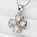 Yellow Citrine 925 Sterling Silver Pendant, Natural Gemstone, Dainty Stacking
