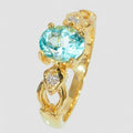 Neon Blue Apatite 925 Sterling Silver Ring