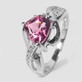 Pink Rhodolite Garnet 925 Sterling Silver Ring