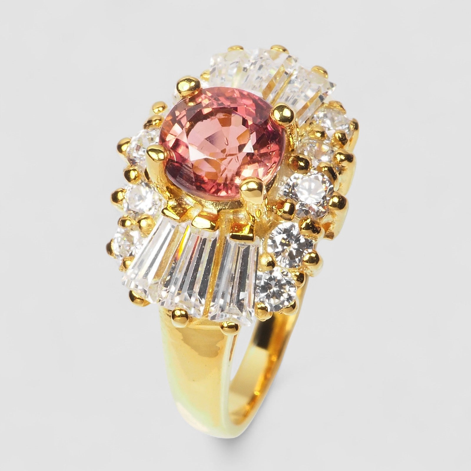 Pink Tourmaline 925 Sterling Silver Ring