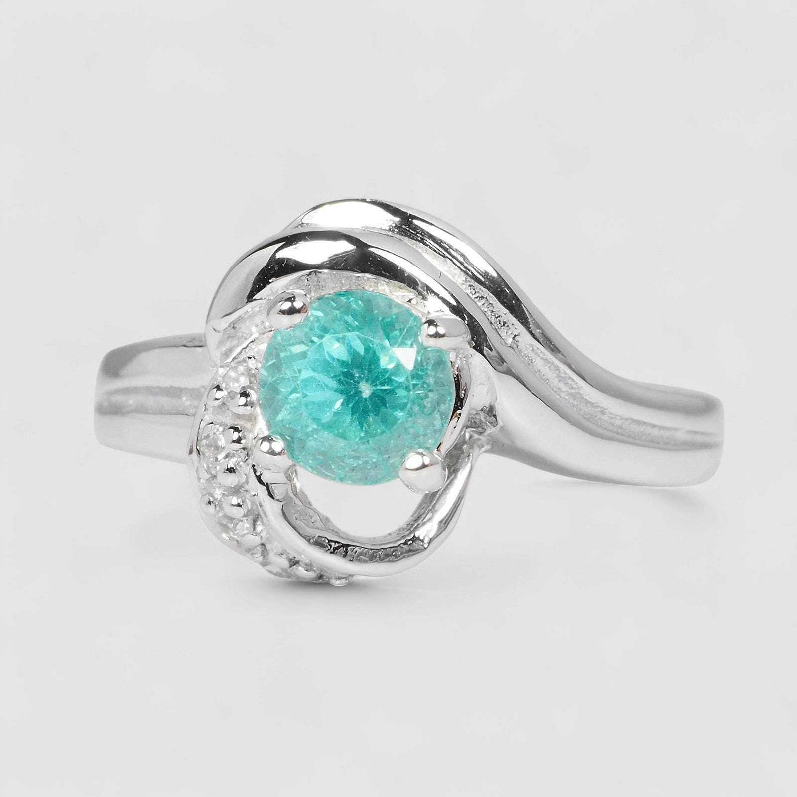Blue Apatite 925 Sterling Silver Ring
