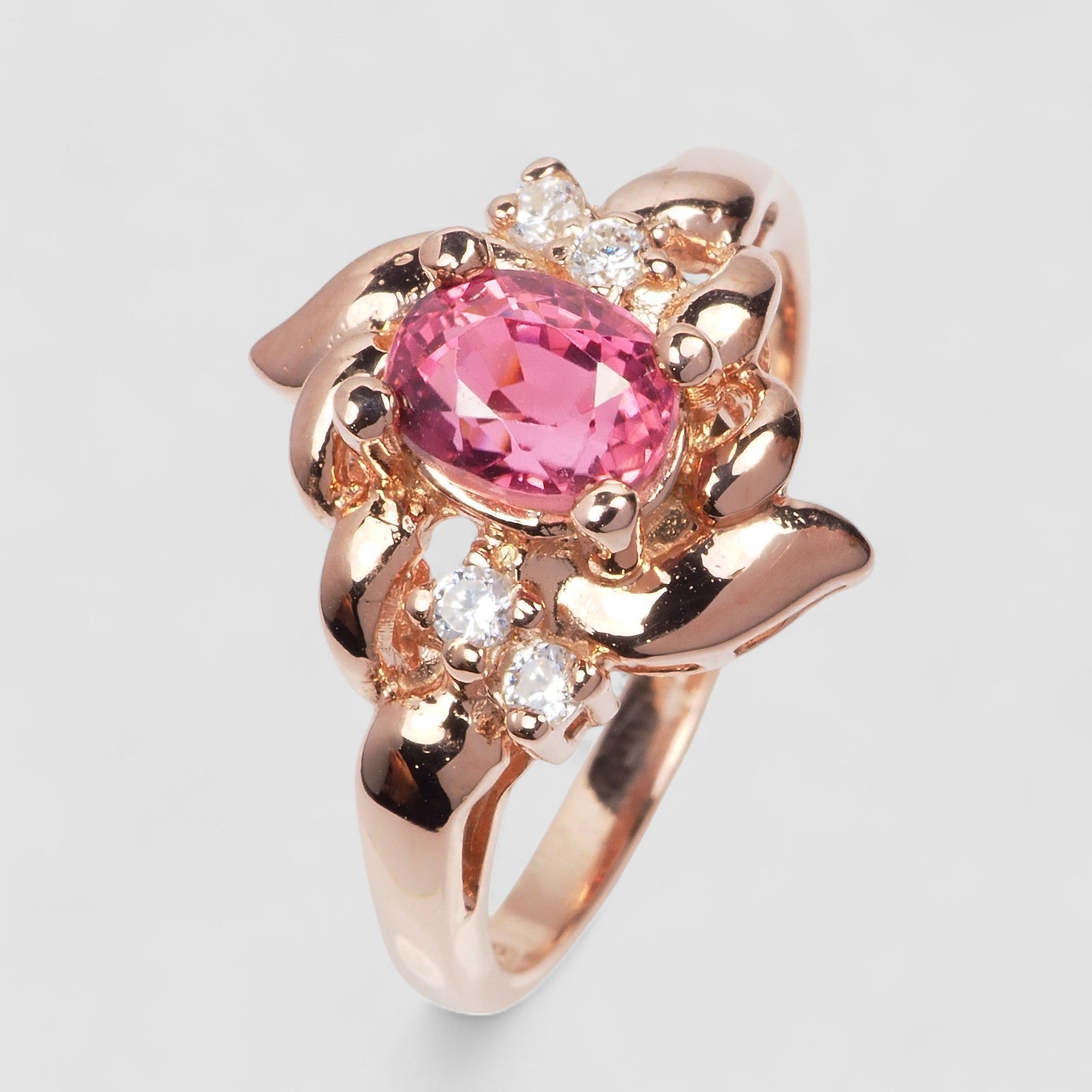 Pink Tourmaline 925 Sterling Silver Ring