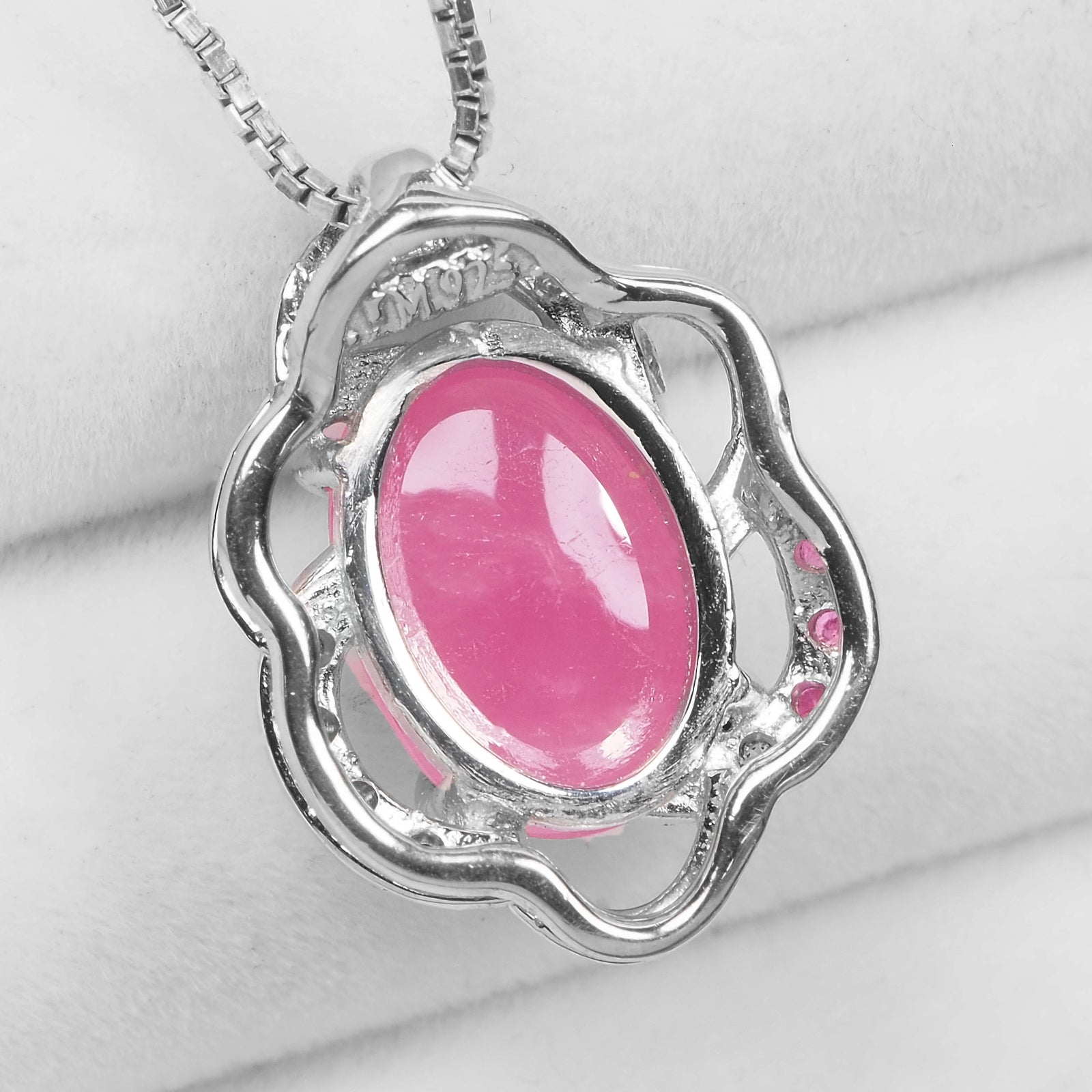 Pink Ruby 925 Sterling Silver Pendants, Natural Ruby, Minimalist Pendants
