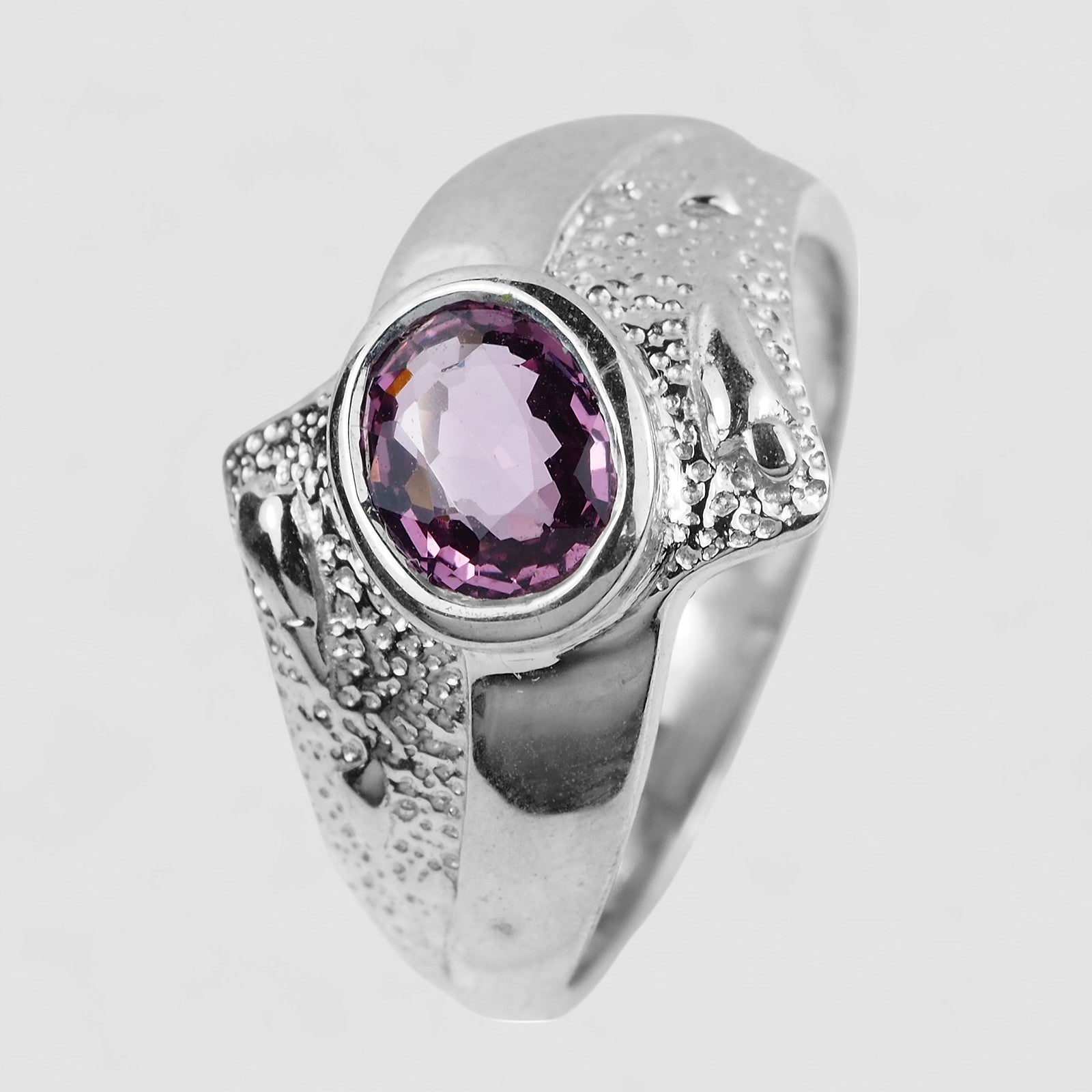 Lavender Purple Spinel 925 Sterling Silver Ring, All Occasion Everyday Ring, Free Resizing