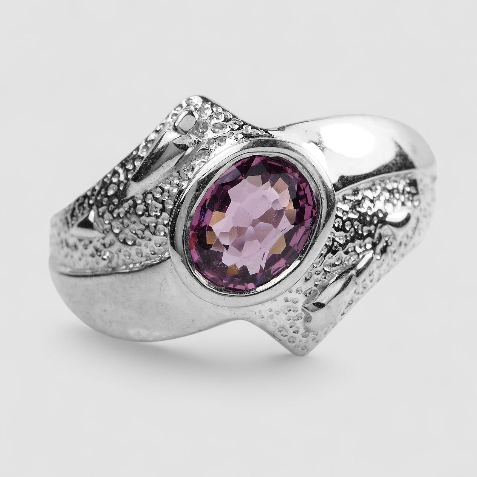 Lavender Purple Spinel 925 Sterling Silver Ring, All Occasion Everyday Ring, Free Resizing