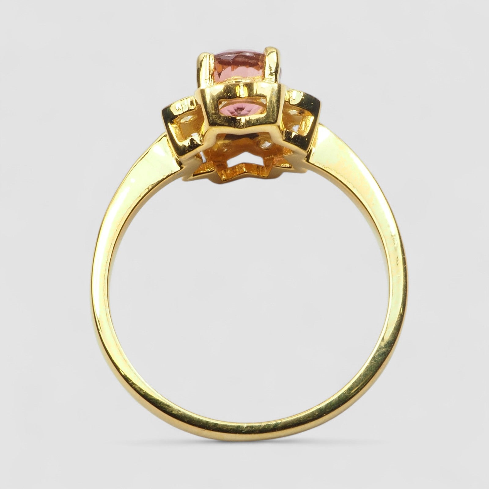 Pink Tourmaline 925 Sterling Silver Ring