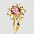 Pink Tourmaline 925 Sterling Silver Ring