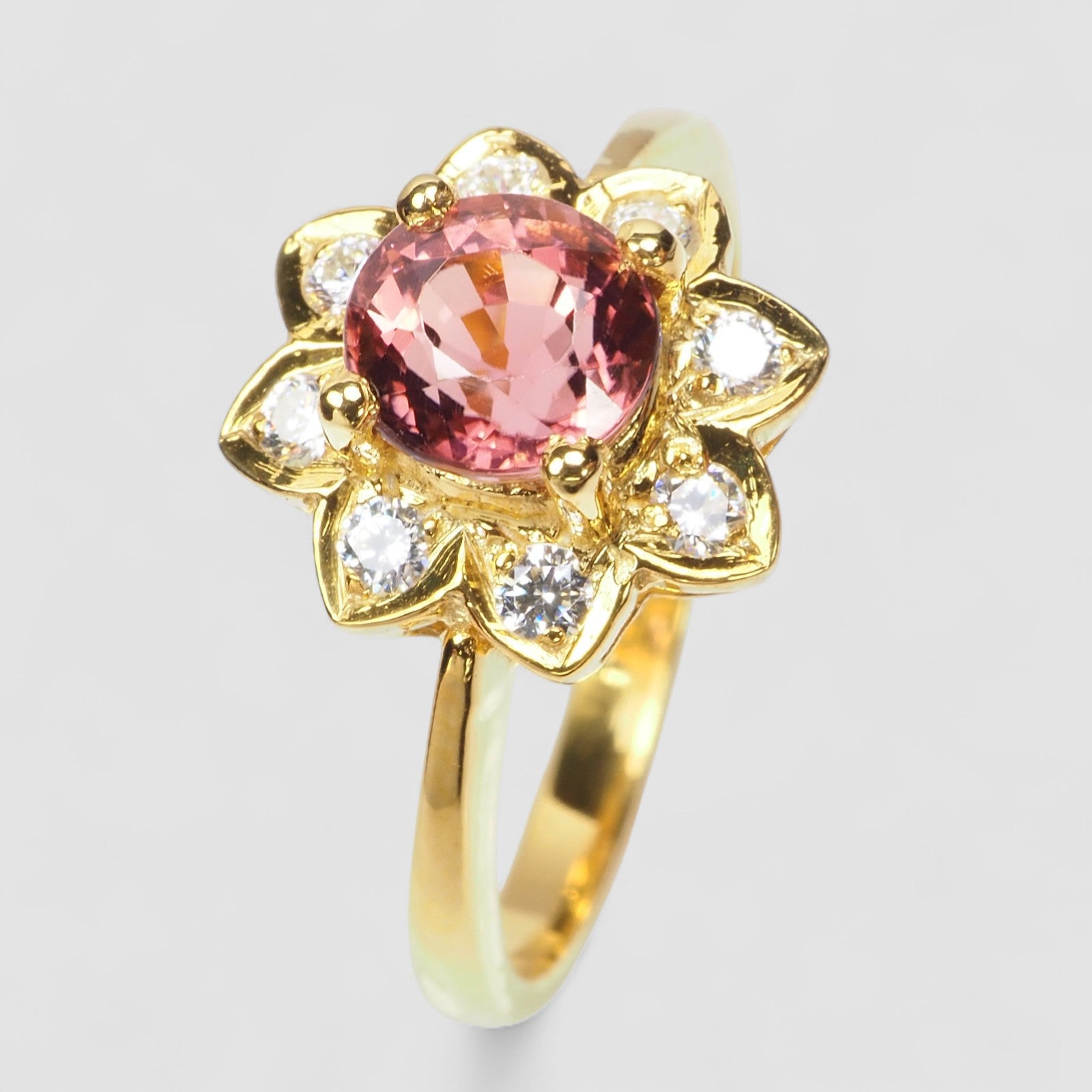 Pink Tourmaline 925 Sterling Silver Ring