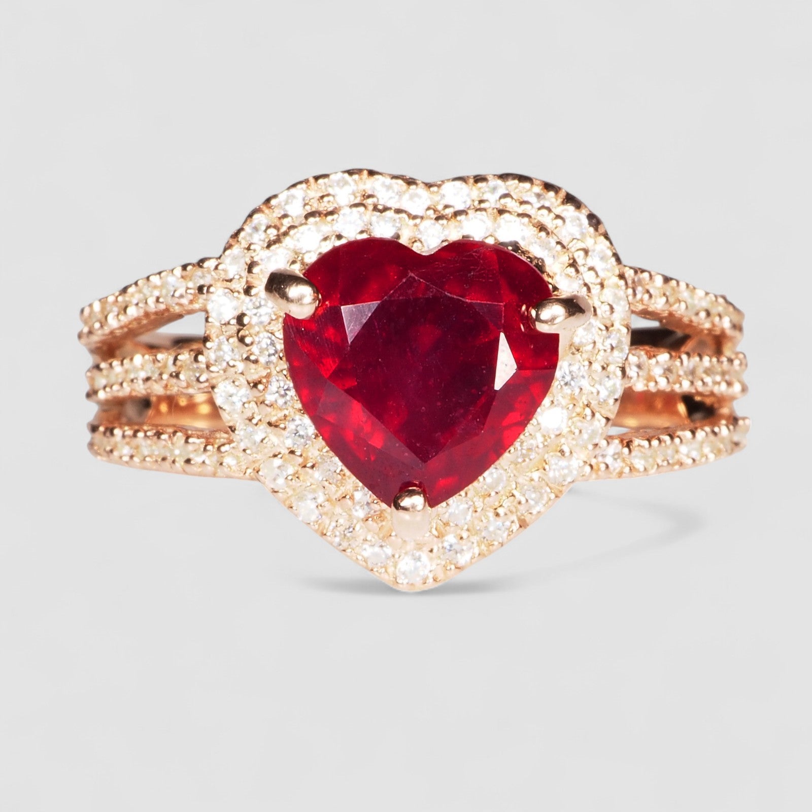 Blood Ruby 925 Sterling Silver Ring
