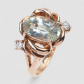 White Zircon Ring