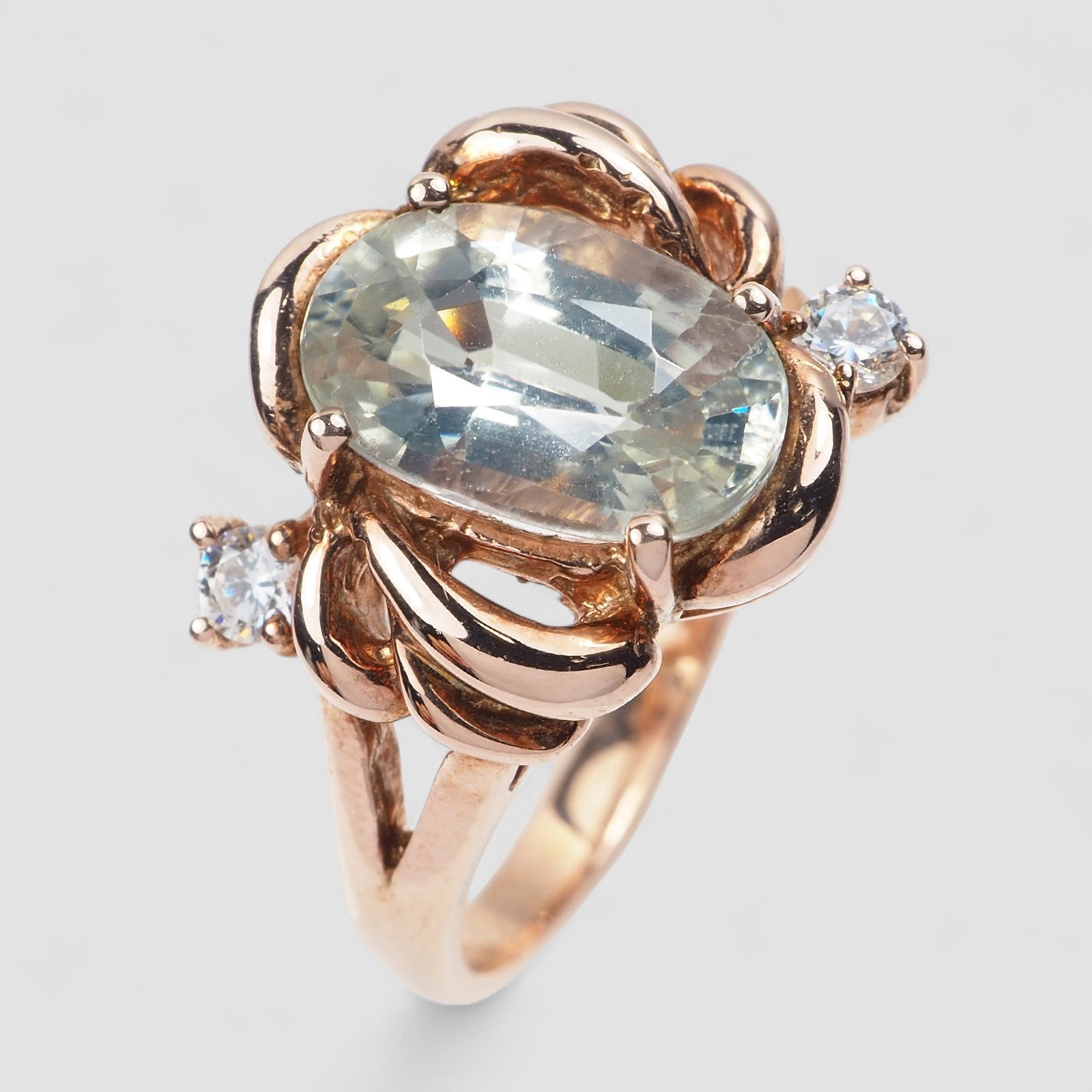 White Zircon Ring