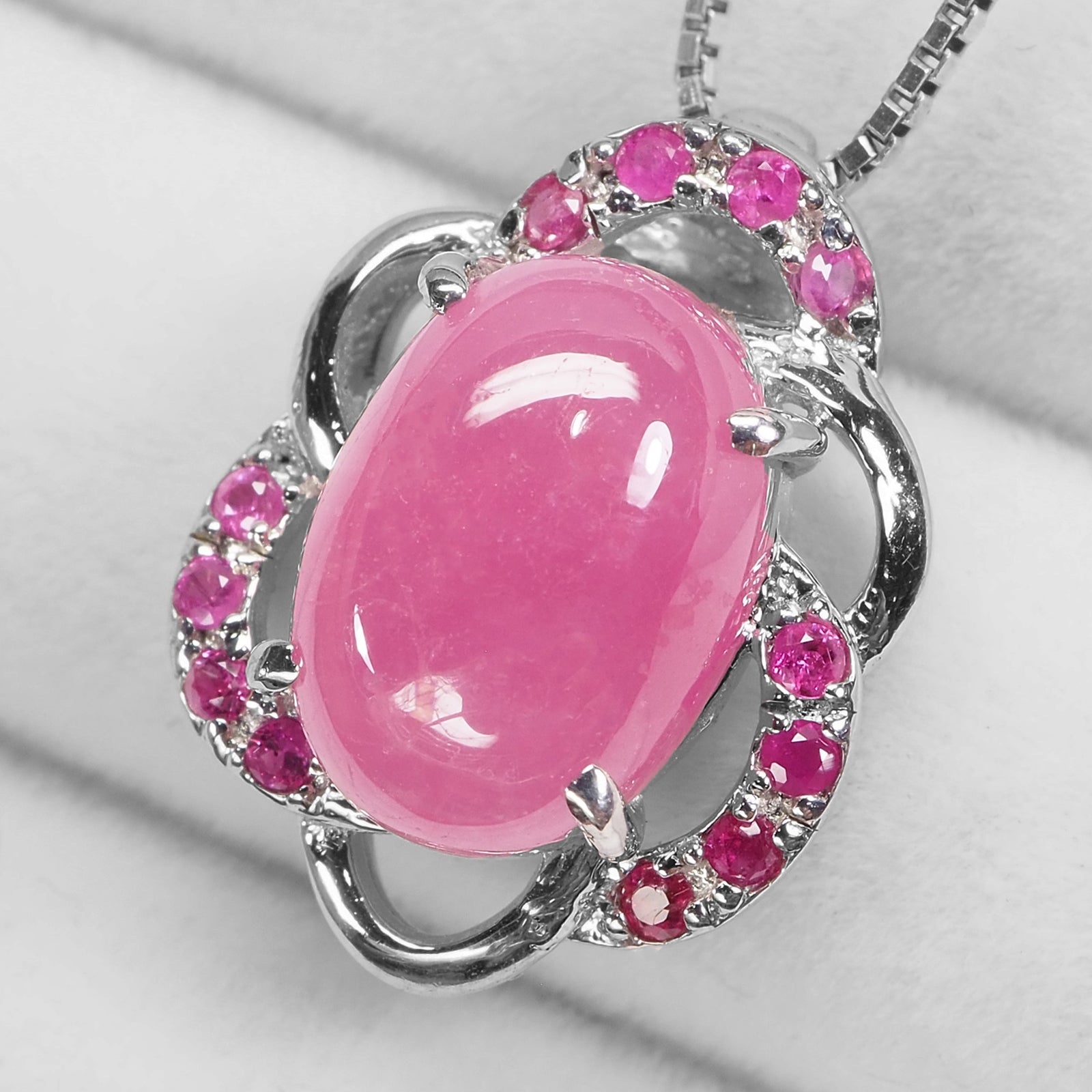 Pink Ruby 925 Sterling Silver Pendants, Natural Ruby, Minimalist Pendants