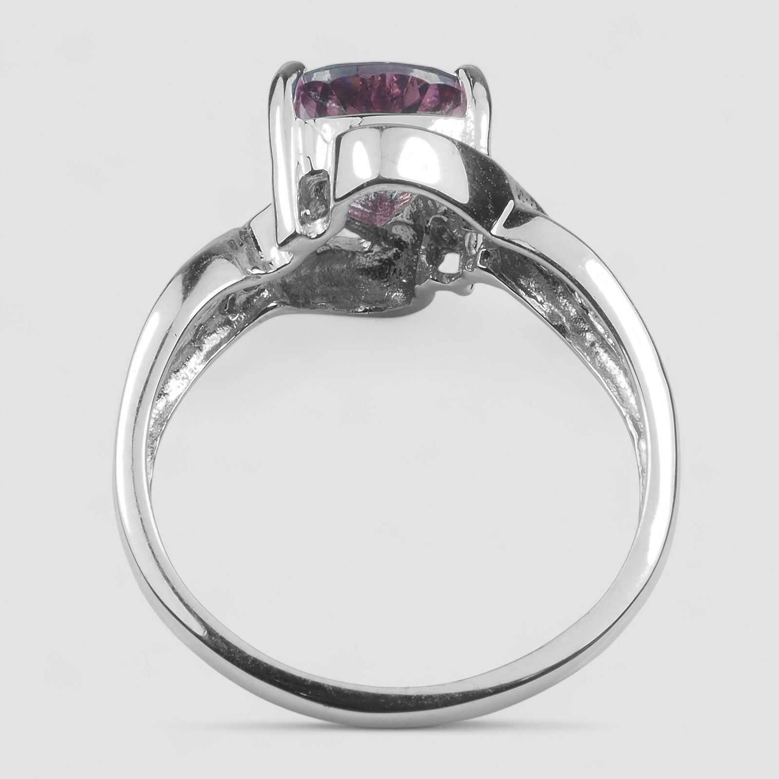 Pink Rhodolite Garnet 925 Sterling Silver Ring