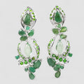 Green Emerald 925 Sterling Silver Earrings, Birthday Gift, Dainty Earrings