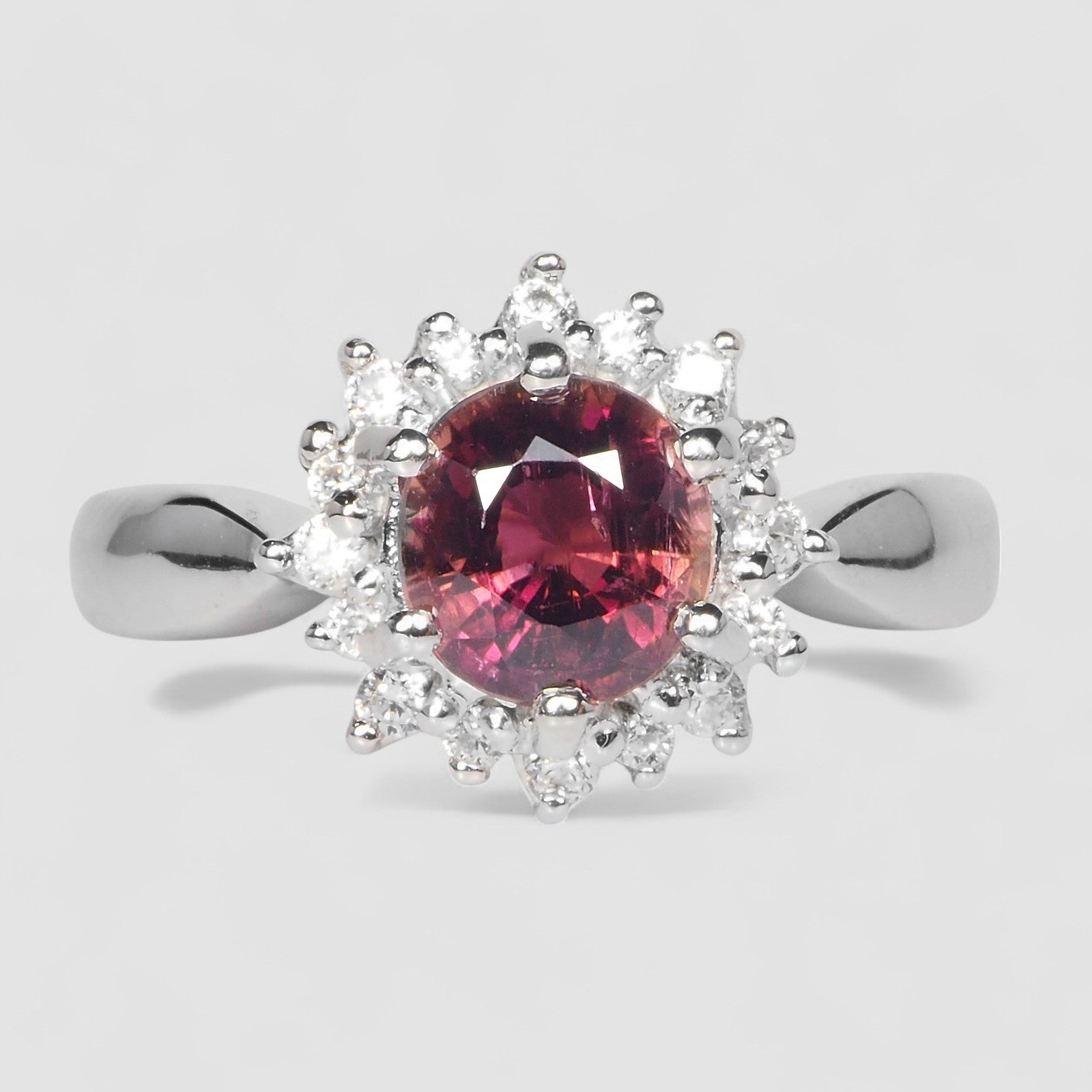 Pink Tourmaline 925 Sterling Silver Ring