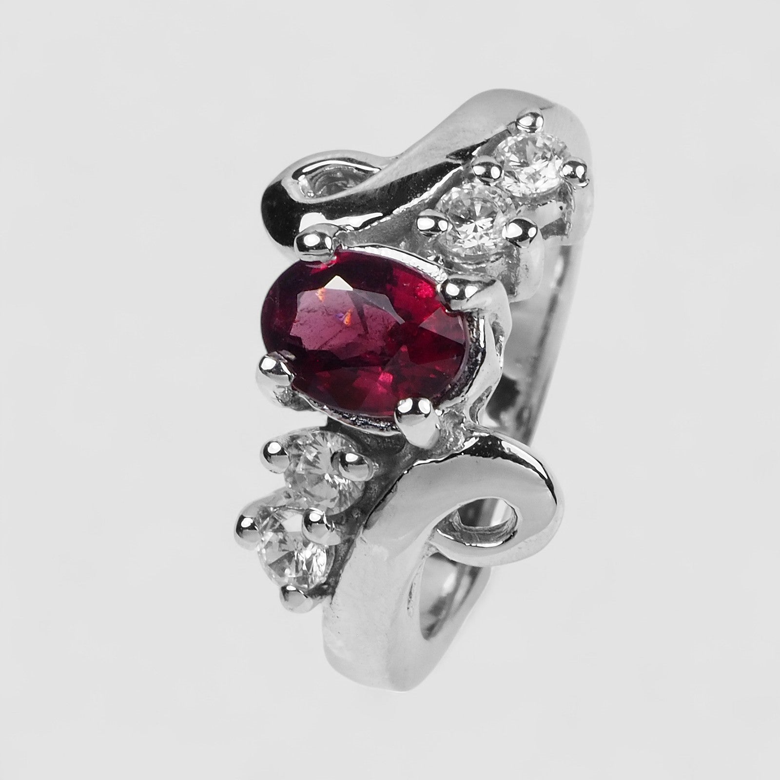 HANDMADE Red Rhodolite Garnet Ring