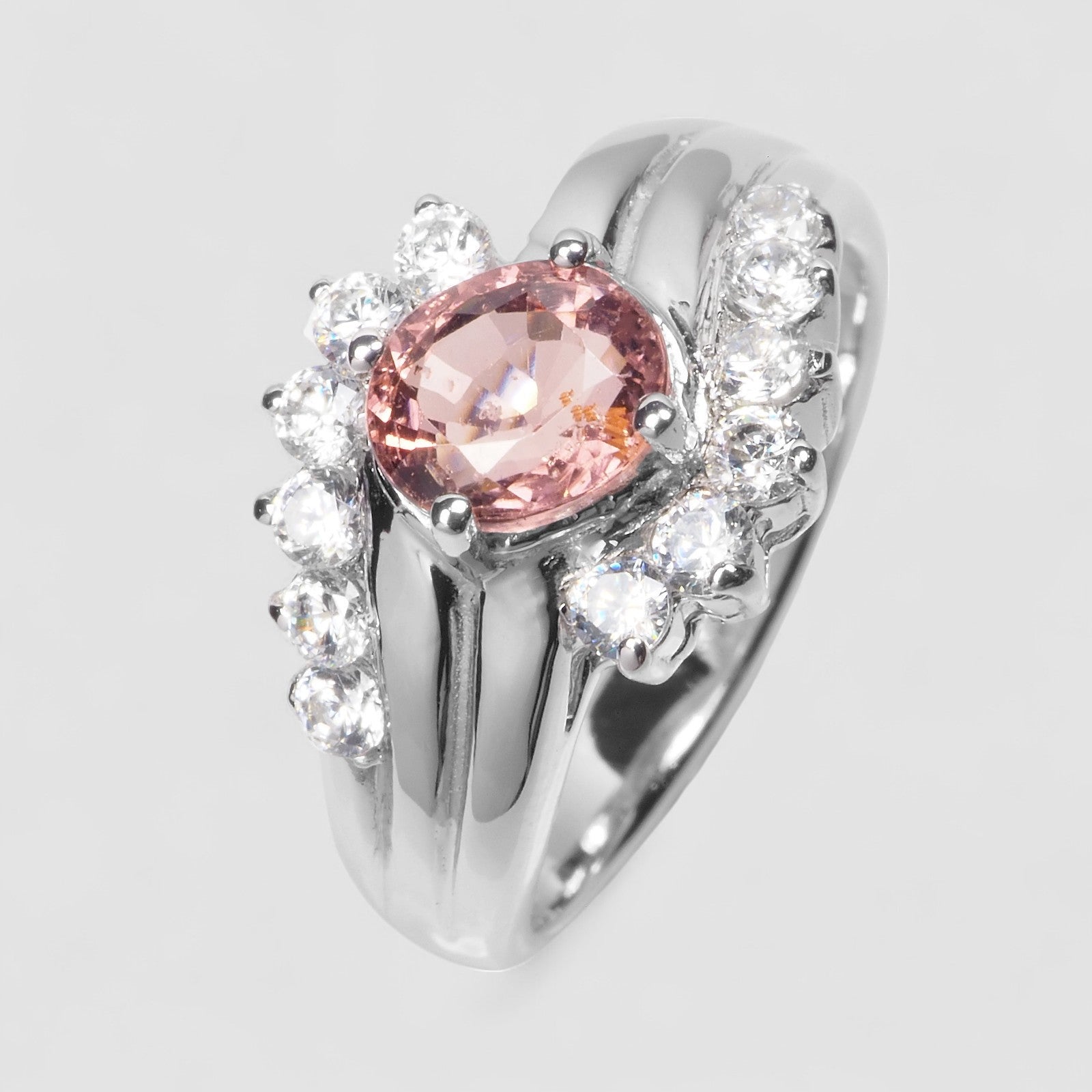 Pink Tourmaline 925 Sterling Silver Ring