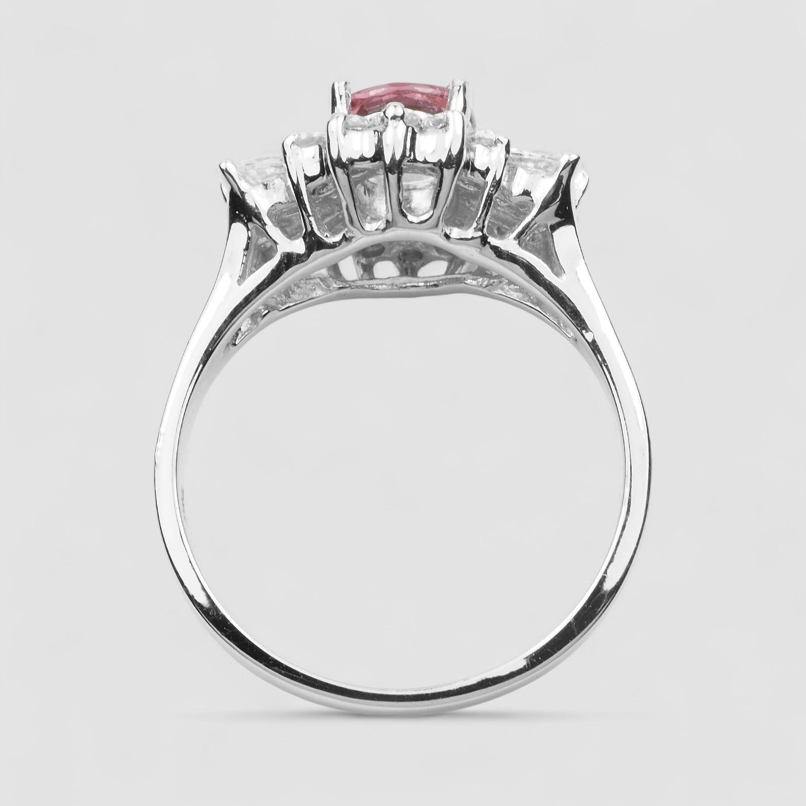 Pink Tourmaline 925 Sterling Silver Ring