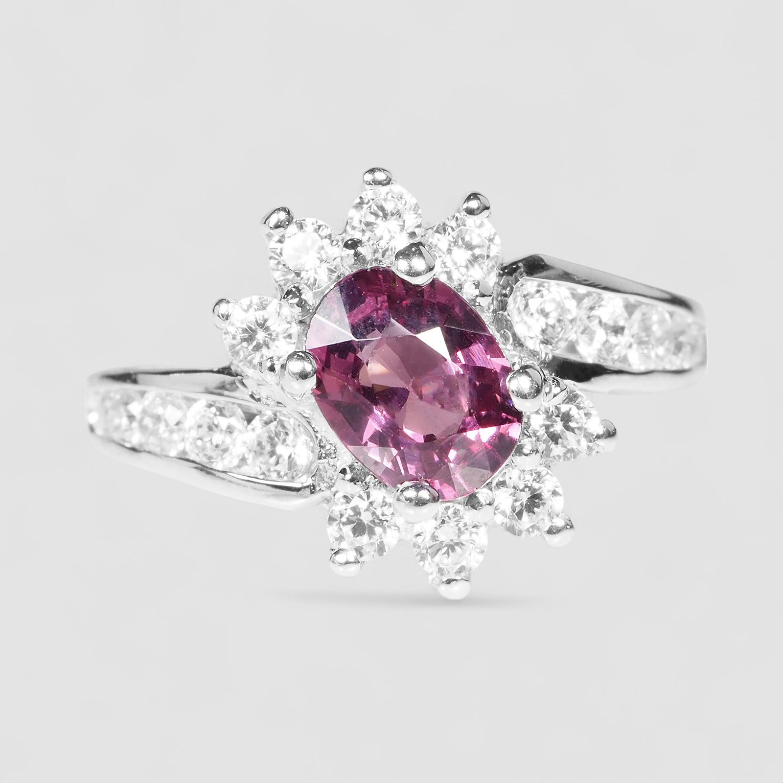 Pink Rhodolite Garnet Ring