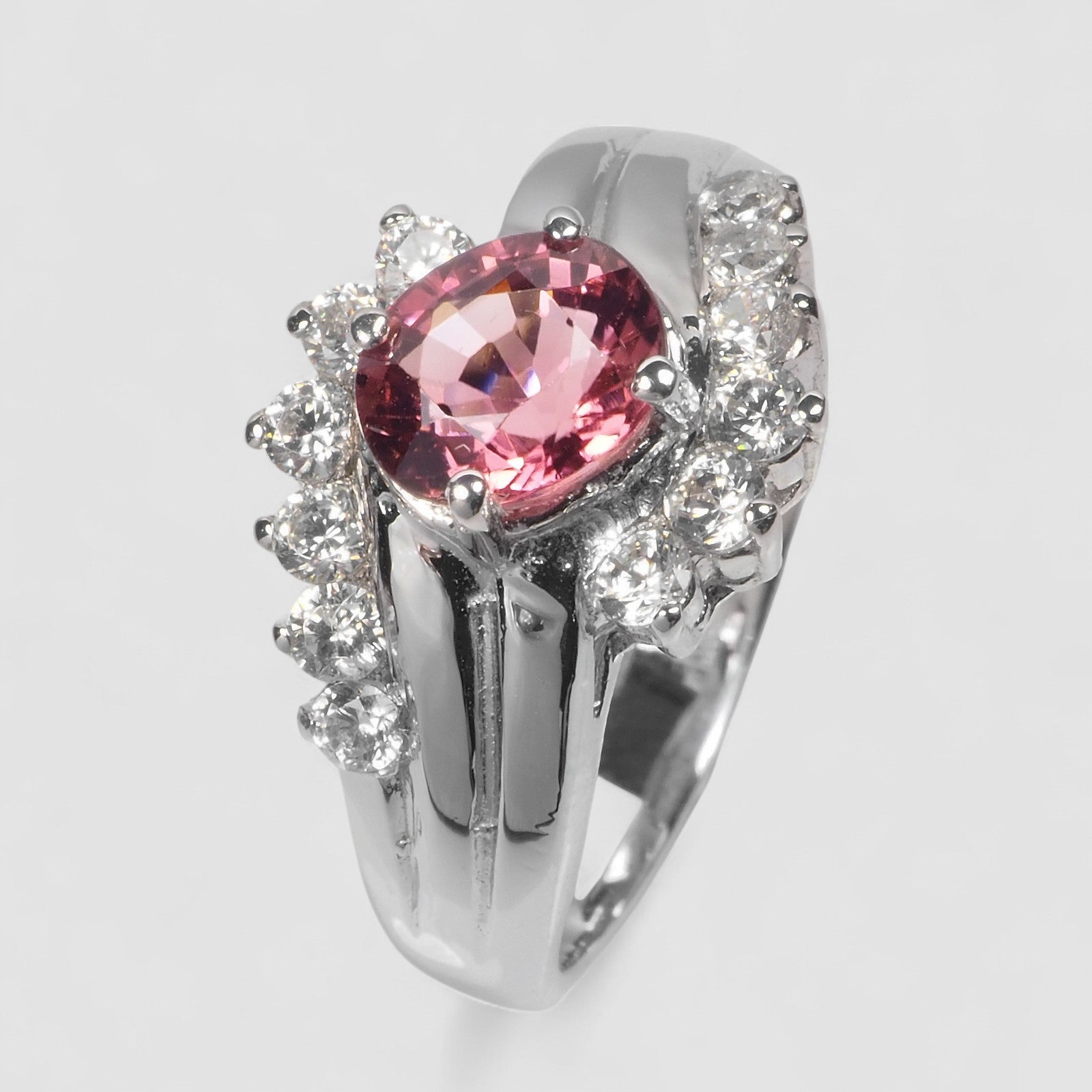 Pink Tourmaline 925 Sterling Silver Ring
