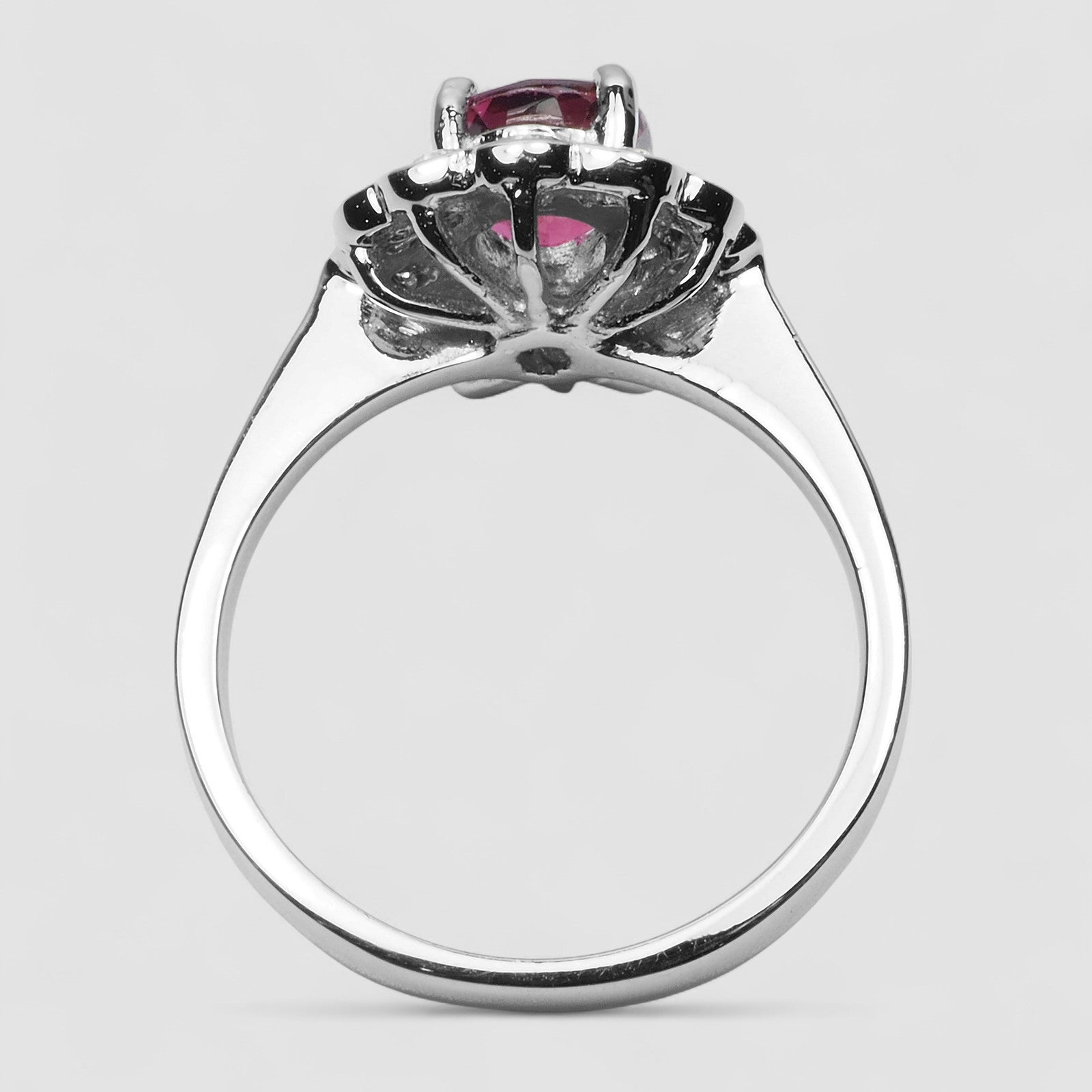 Wine Pink Tourmaline 925 Sterling Silver Ring